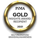PIMA 2021 Award Badges Self Promotion Brand Gold
